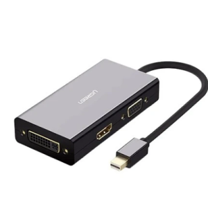 QUALITY UGREEN Mini DisplayPort to HDMI/VGA/DVI Converter (Black)