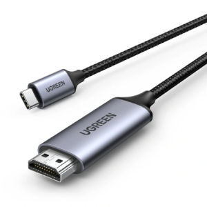 QUALITY UGREEN 1.5 Meter Type-C to HDMI Male Cable Aluminum Shell- MM142 – 50570 – 1 Year Warranty