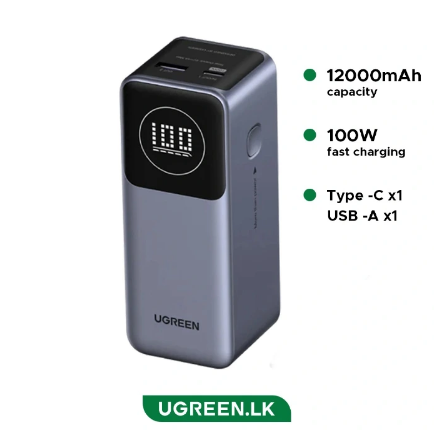 UGREEN 12000mAh 100W Nexode Fast Charging Power