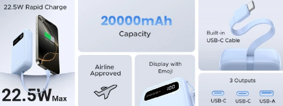 UGREEN 20000mAh Fast Charging Power Bank - Image 5
