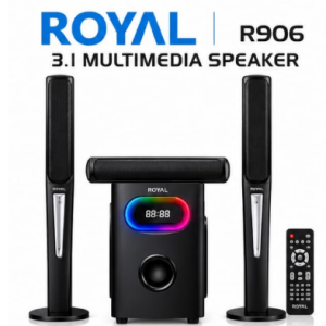 Royal R906 3.1 Channel Bluetooth Tall Boy Subwoofer Speaker System